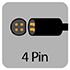 4 Pin Male Symbol