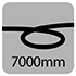 7000mm Cable Symbol
