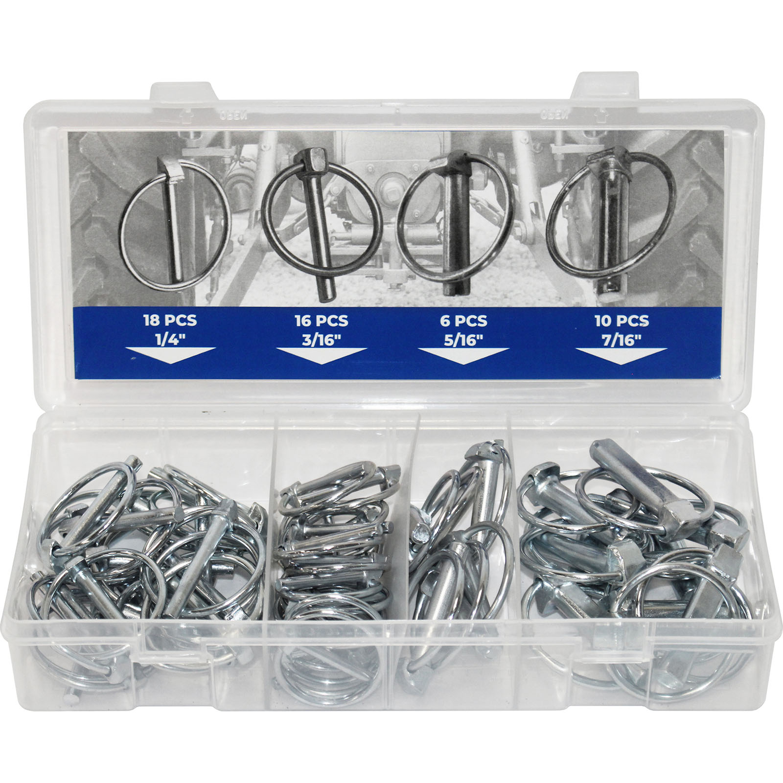 50 PIECE LINCH PIN ASSORTMENT