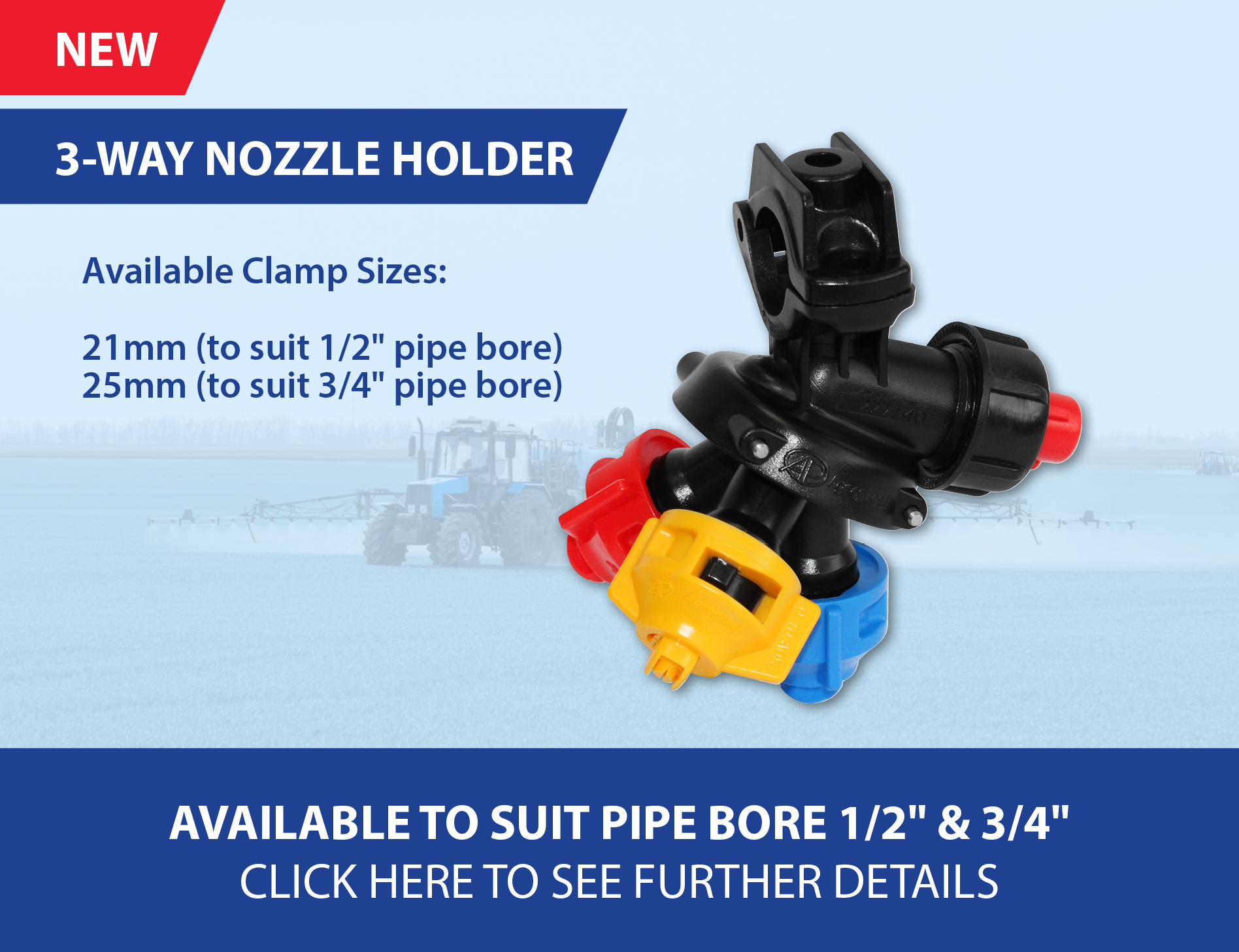 3 Way nozzle holder