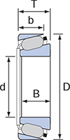 Taper Roller Bearing Drawing